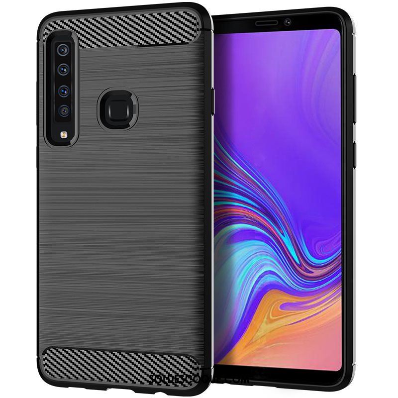 Coque Samsung Galaxy A9 2018 Étoile Bleu Modèle Fleurie Fluide Doux Soie Housse En Ligne