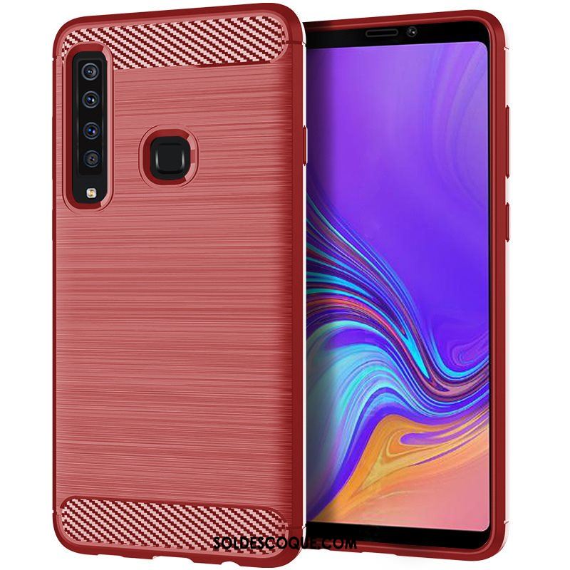 Coque Samsung Galaxy A9 2018 Étoile Bleu Modèle Fleurie Fluide Doux Soie Housse En Ligne