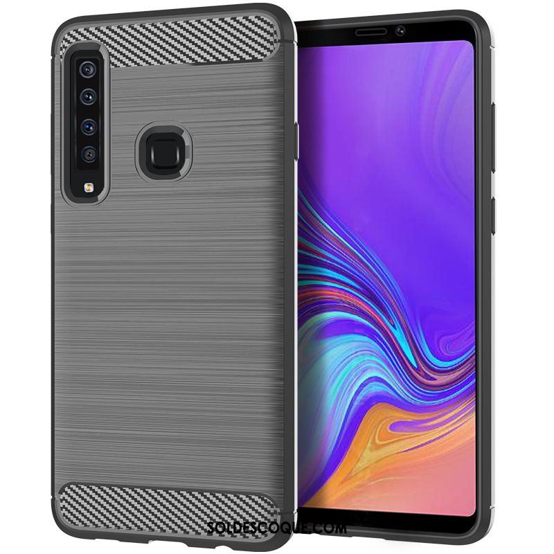 Coque Samsung Galaxy A9 2018 Étoile Bleu Modèle Fleurie Fluide Doux Soie Housse En Ligne