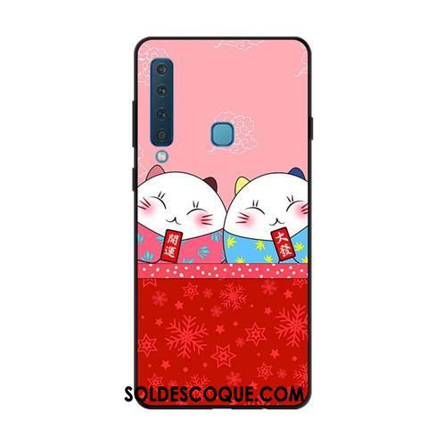 Coque Samsung Galaxy A9 2018 Étoile Rouge Richesse Étui Incassable Soldes