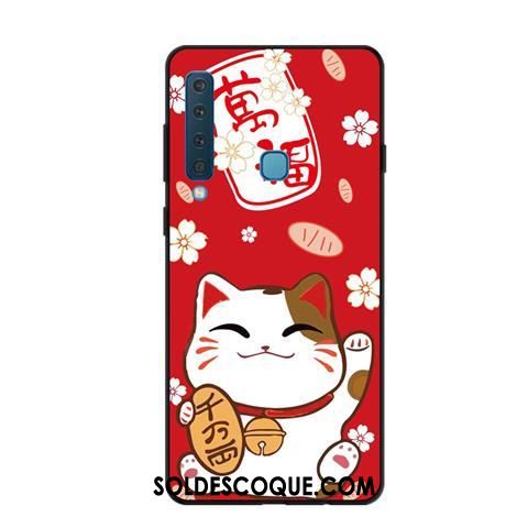 Coque Samsung Galaxy A9 2018 Étoile Rouge Richesse Étui Incassable Soldes