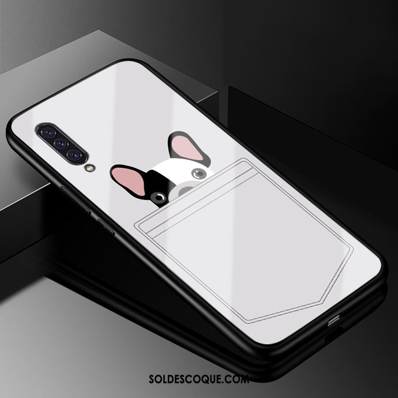 Coque Samsung Galaxy A90 5g Blanc Dessin Animé Verre Protection Tout Compris Pas Cher