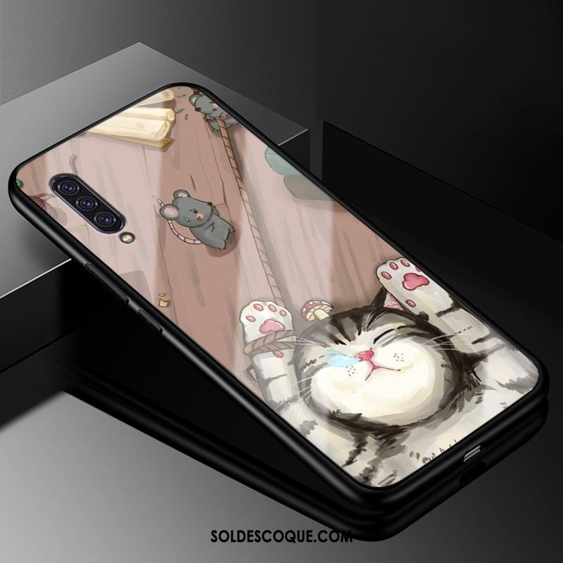 Coque Samsung Galaxy A90 5g Blanc Dessin Animé Verre Protection Tout Compris Pas Cher