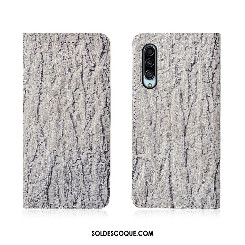 Coque Samsung Galaxy A90 5g Bleu Cuir Véritable Délavé En Daim Silicone Étui Soldes