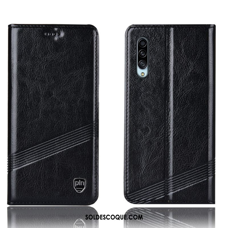 Coque Samsung Galaxy A90 5g Cuir Véritable Incassable Étoile Tout Compris Téléphone Portable Housse Soldes