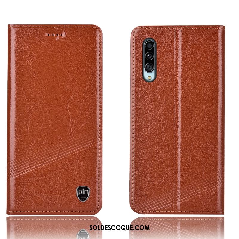 Coque Samsung Galaxy A90 5g Cuir Véritable Incassable Étoile Tout Compris Téléphone Portable Housse Soldes