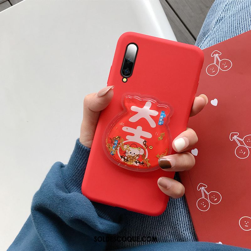 Coque Samsung Galaxy A90 5g Quicksand Rouge Téléphone Portable Étoile Grand En Vente
