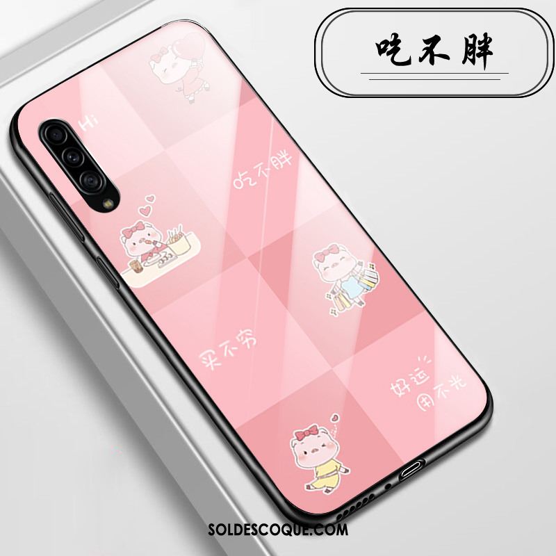 Coque Samsung Galaxy A90 5g Rose Protection Dessin Animé Étoile Verre Soldes