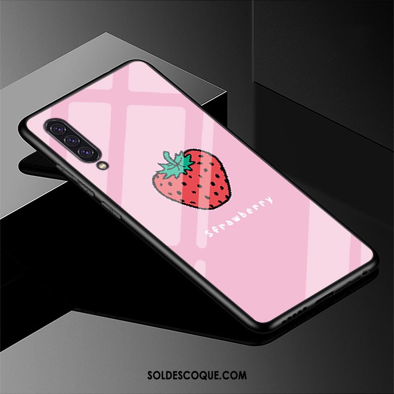 Coque Samsung Galaxy A90 5g Silicone Délavé En Daim Verre Rouge Téléphone Portable Housse Soldes