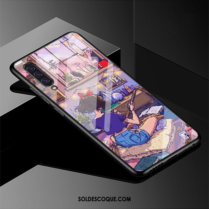 Coque Samsung Galaxy A90 5g Étoile Dessin Animé Charmant Violet Protection Soldes