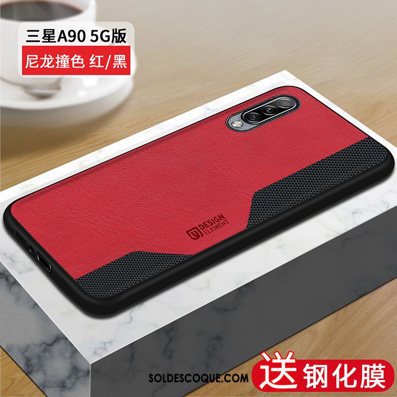 Coque Samsung Galaxy A90 5g Étoile Tout Compris Incassable Étui Rouge Soldes