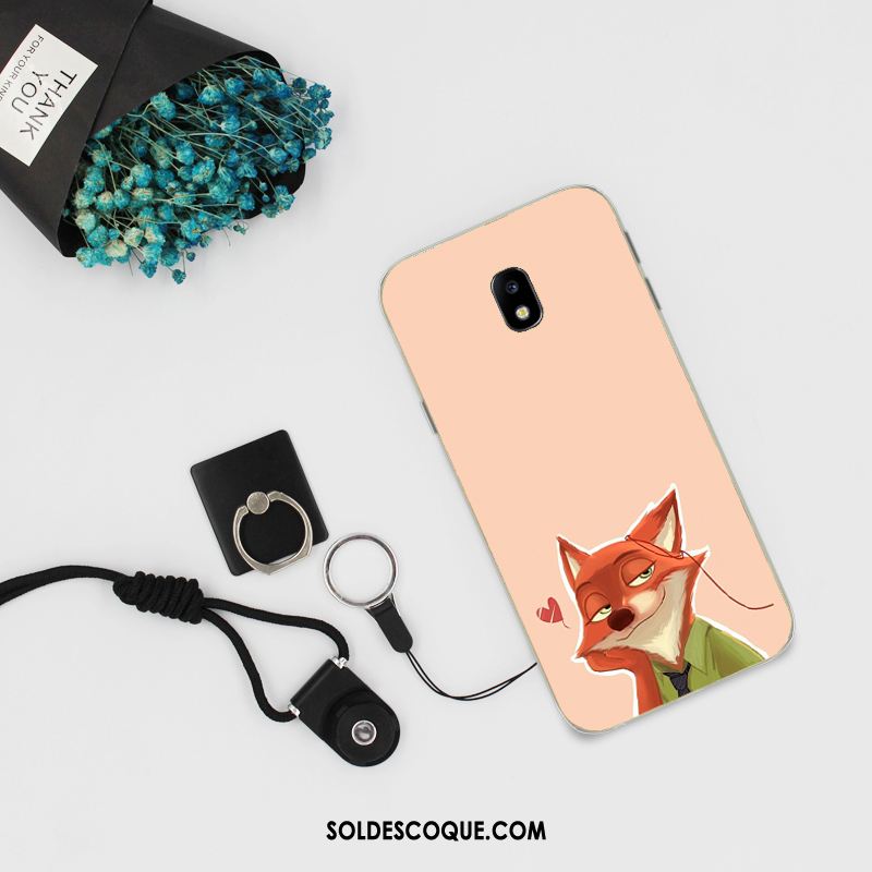 Coque Samsung Galaxy J3 2017 Dessin Animé Incassable Tout Compris Téléphone Portable Rose En Ligne