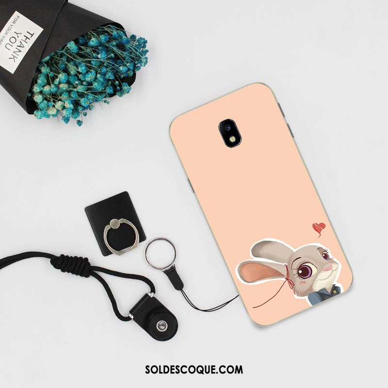 Coque Samsung Galaxy J3 2017 Dessin Animé Incassable Tout Compris Téléphone Portable Rose En Ligne