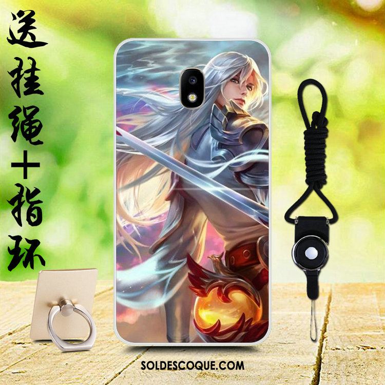 Coque Samsung Galaxy J3 2017 Dessin Animé Étoile Multicolore Ornements Suspendus Fluide Doux Soldes