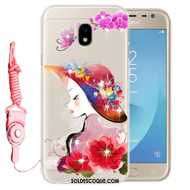 Coque Samsung Galaxy J3 2017 Incassable Étoile Protection Silicone Fluide Doux Soldes