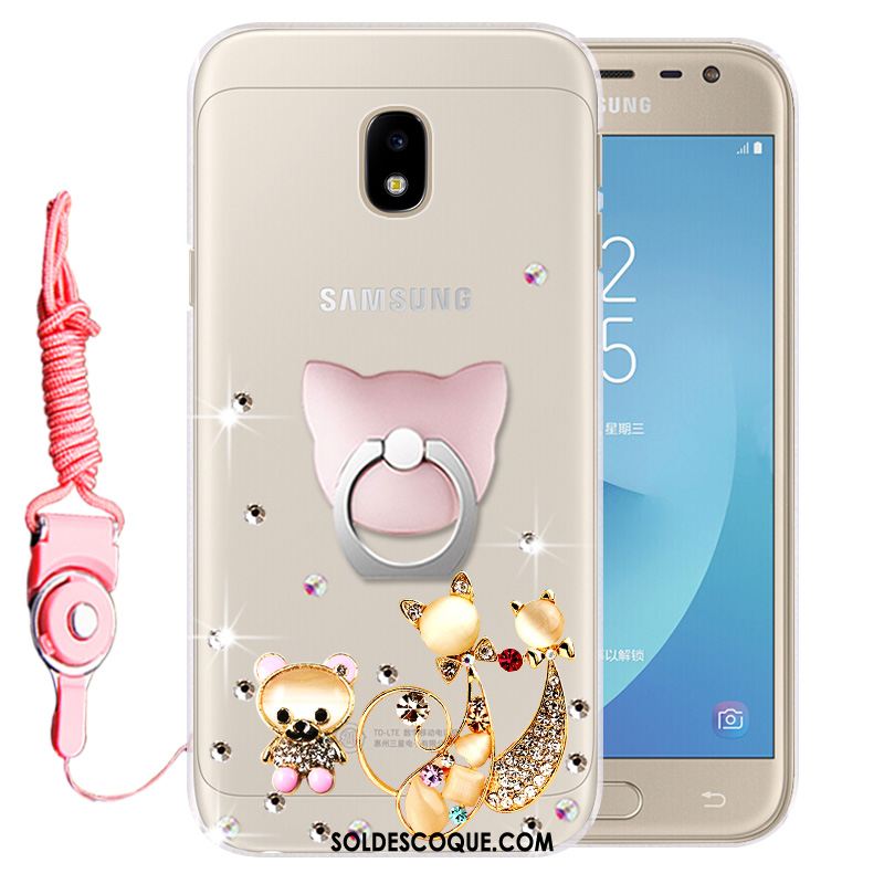 Coque Samsung Galaxy J3 2017 Incassable Étoile Protection Silicone Fluide Doux Soldes