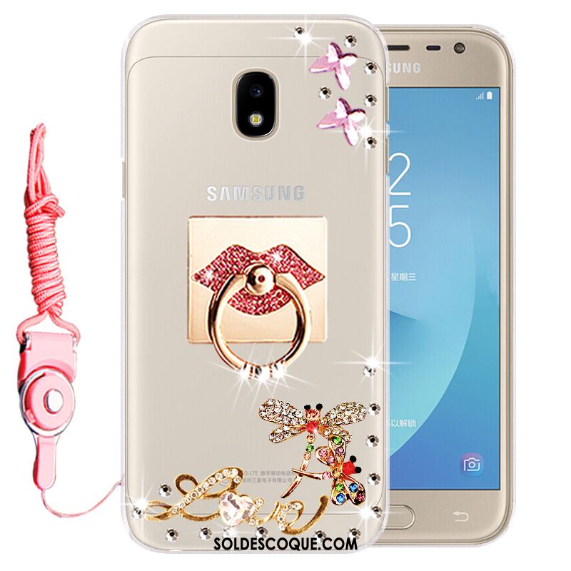 Coque Samsung Galaxy J3 2017 Incassable Étoile Protection Silicone Fluide Doux Soldes