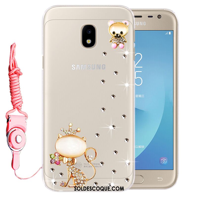 Coque Samsung Galaxy J3 2017 Incassable Étoile Protection Silicone Fluide Doux Soldes