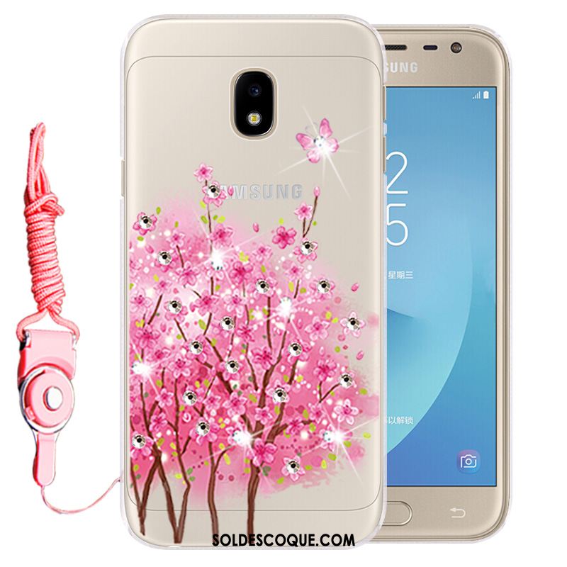 Coque Samsung Galaxy J3 2017 Incassable Étoile Protection Silicone Fluide Doux Soldes