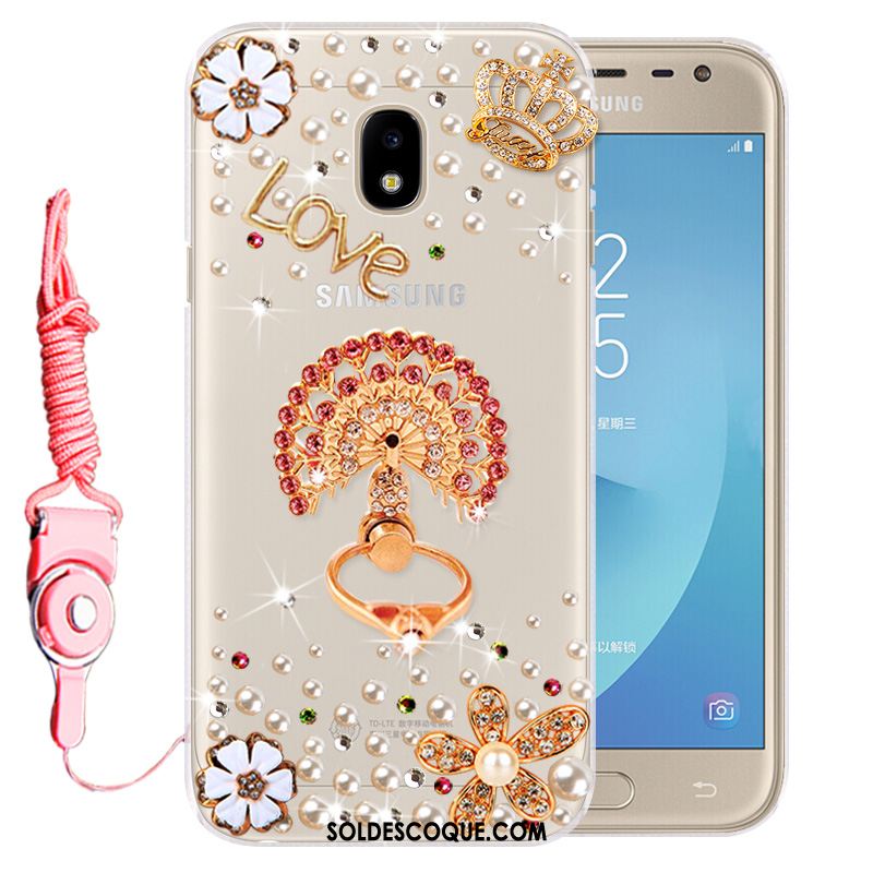 Coque Samsung Galaxy J3 2017 Incassable Étoile Protection Silicone Fluide Doux Soldes