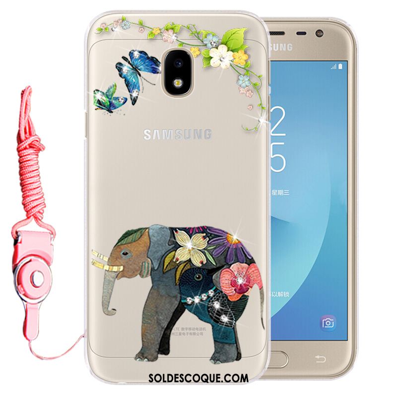 Coque Samsung Galaxy J3 2017 Incassable Étoile Protection Silicone Fluide Doux Soldes