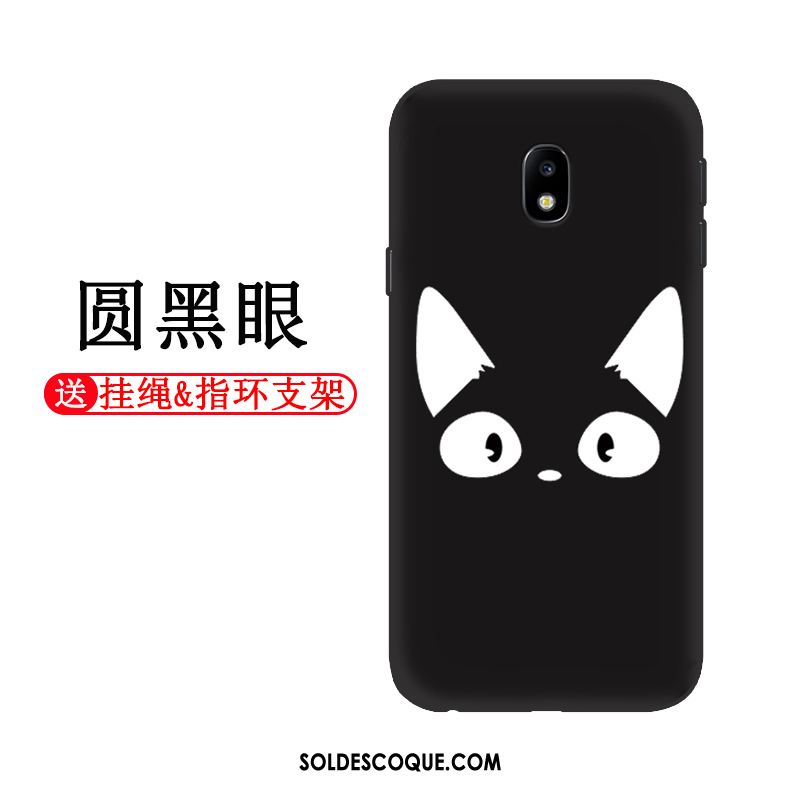 Coque Samsung Galaxy J3 2017 Noir Incassable Silicone Dessin Animé Étui En Ligne