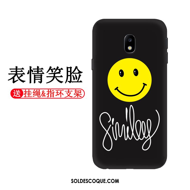 Coque Samsung Galaxy J3 2017 Noir Incassable Silicone Dessin Animé Étui En Ligne