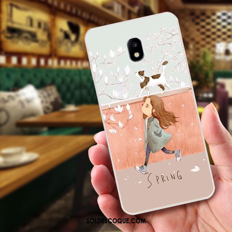 Coque Samsung Galaxy J3 2017 Protection Fluide Doux Gaufrage Étui Dessin Animé Pas Cher