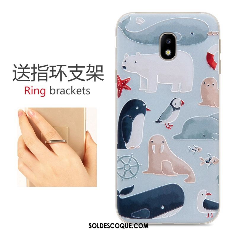 Coque Samsung Galaxy J3 2017 Protection Gris Téléphone Portable Étui Peinture Soldes