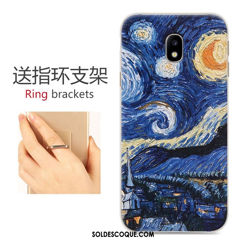 Coque Samsung Galaxy J3 2017 Protection Gris Téléphone Portable Étui Peinture Soldes