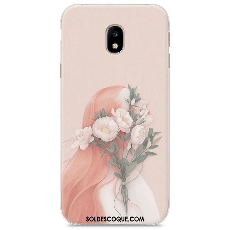 Coque Samsung Galaxy J3 2017 Rose Étoile Étui Protection Tendance Soldes