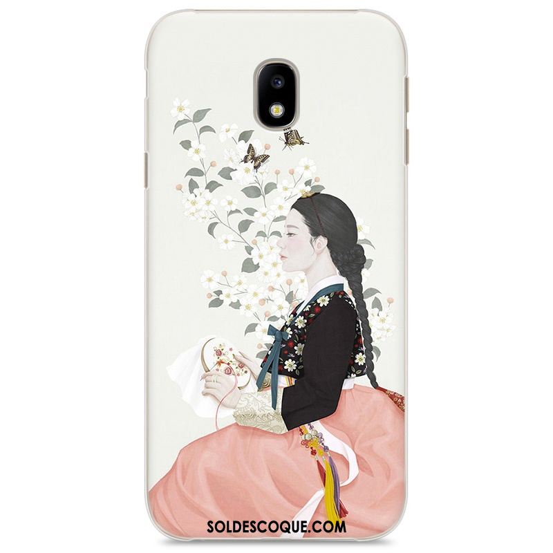 Coque Samsung Galaxy J3 2017 Rose Étoile Étui Protection Tendance Soldes