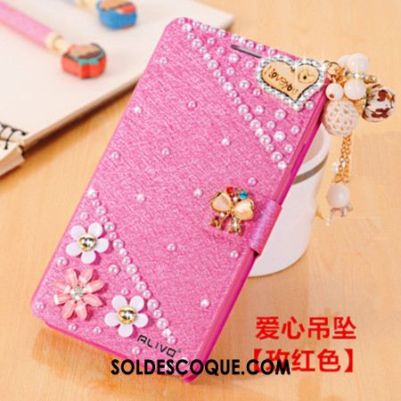 Coque Samsung Galaxy J3 2017 Tendance Or Rose Strass Clamshell Incassable Pas Cher