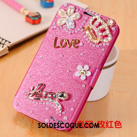 Coque Samsung Galaxy J3 2017 Tendance Or Rose Strass Clamshell Incassable Pas Cher