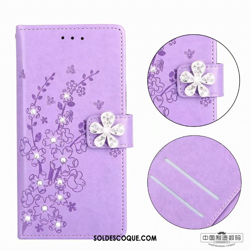 Coque Samsung Galaxy J3 2017 Téléphone Portable Silicone Violet Étui En Cuir Étoile En Vente