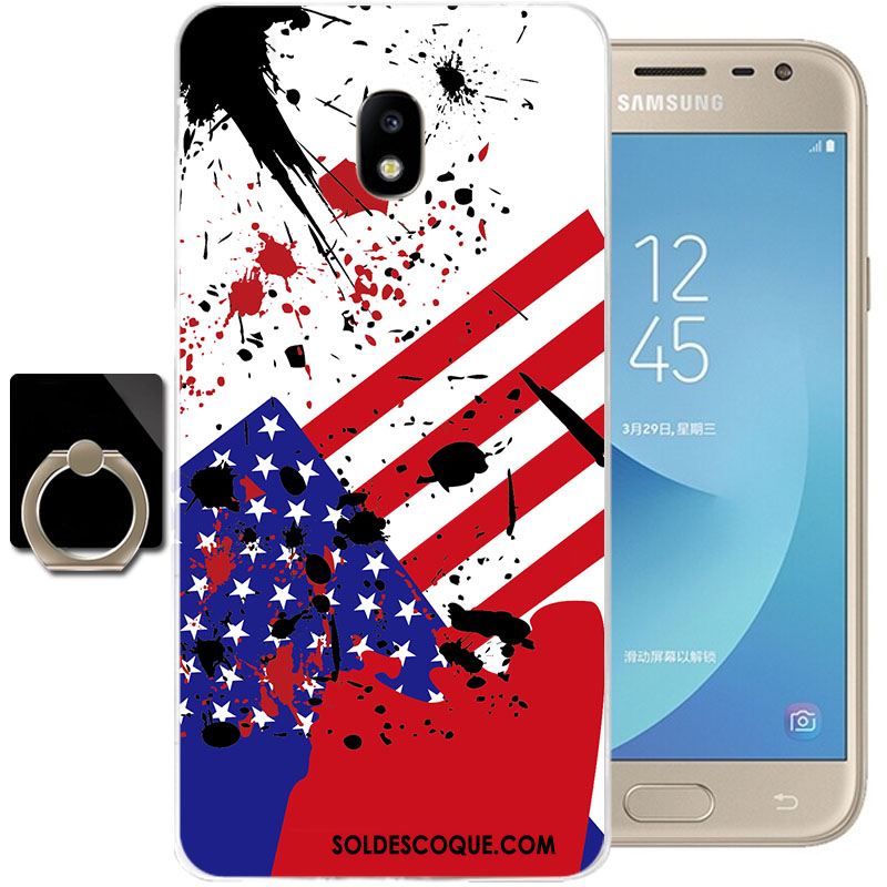 Coque Samsung Galaxy J3 2017 Étui Tout Compris Protection Fluide Doux Étoile Pas Cher