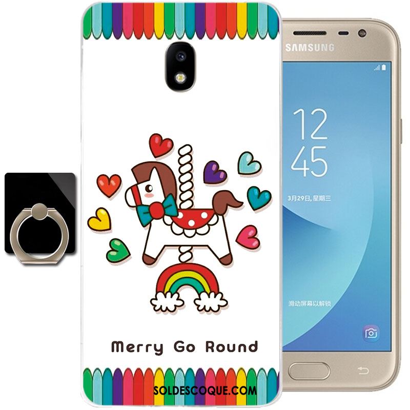 Coque Samsung Galaxy J3 2017 Étui Tout Compris Protection Fluide Doux Étoile Pas Cher