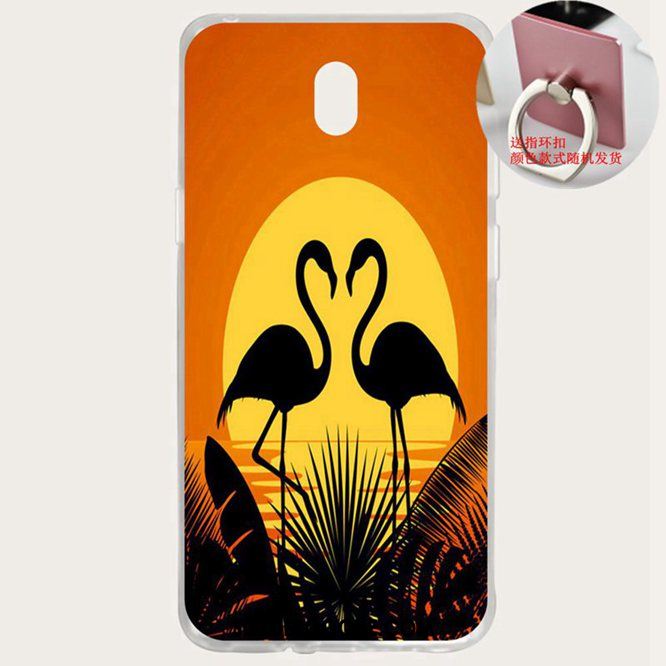 Coque Samsung Galaxy J5 2017 Amoureux Oiseau Étoile Marque De Tendance Noir En Vente