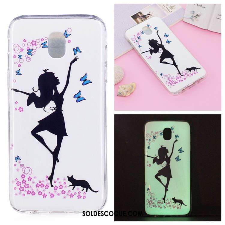 Coque Samsung Galaxy J5 2017 Rose Europe Téléphone Portable Dessin Animé Lumineuses Soldes