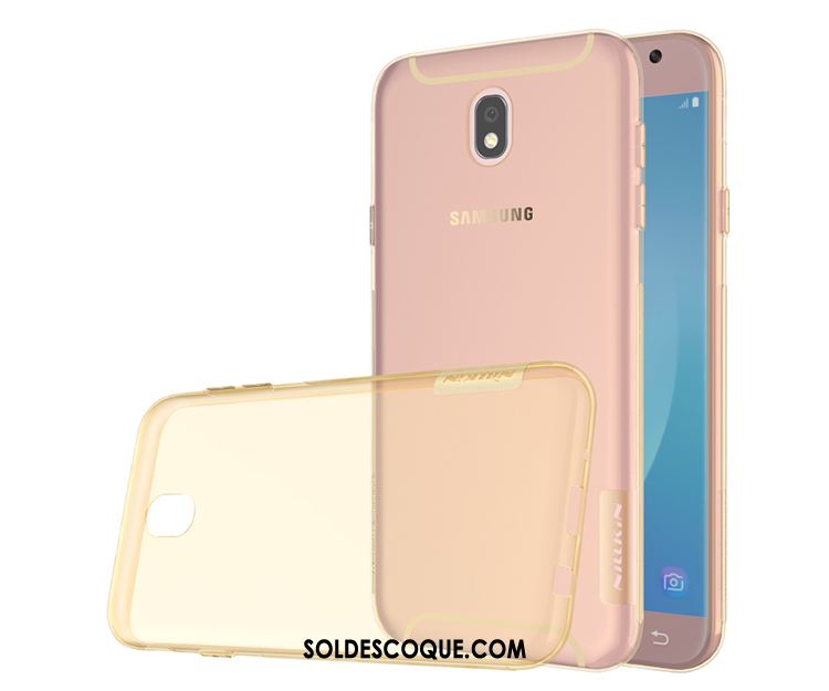 Coque Samsung Galaxy J5 2017 Étui Or Transparent Téléphone Portable Légère Housse Pas Cher