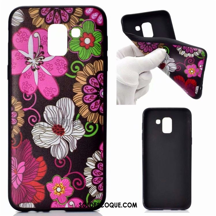 Coque Samsung Galaxy J6 Fluide Doux Violet Incassable Étoile Silicone France