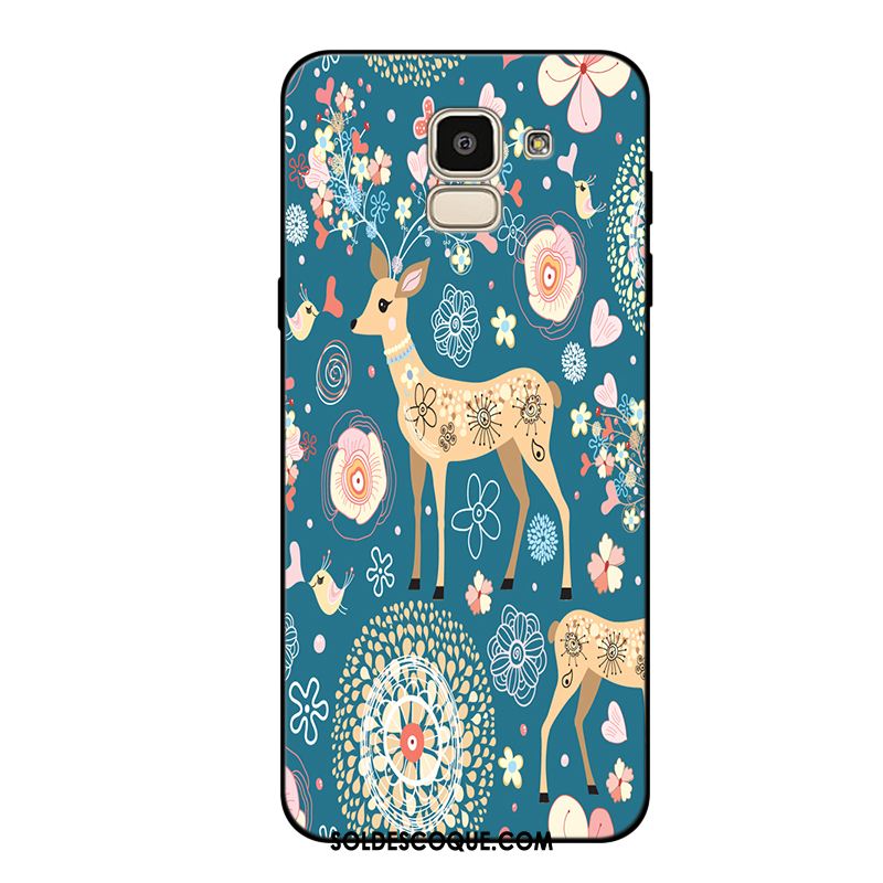 Coque Samsung Galaxy J6 Frais Silicone Tout Compris Fluide Doux Bleu En Ligne