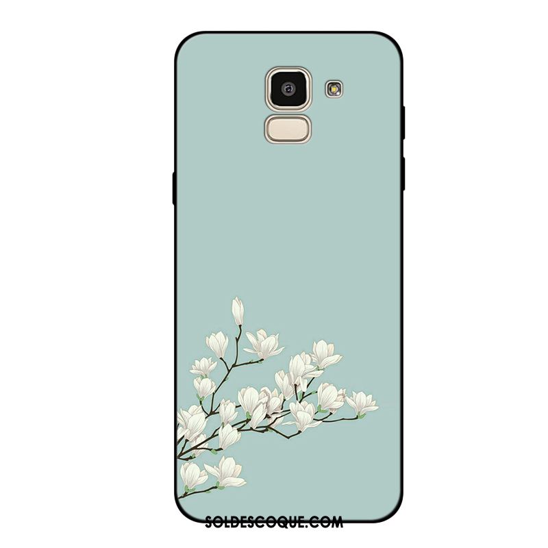 Coque Samsung Galaxy J6 Frais Silicone Tout Compris Fluide Doux Bleu En Ligne