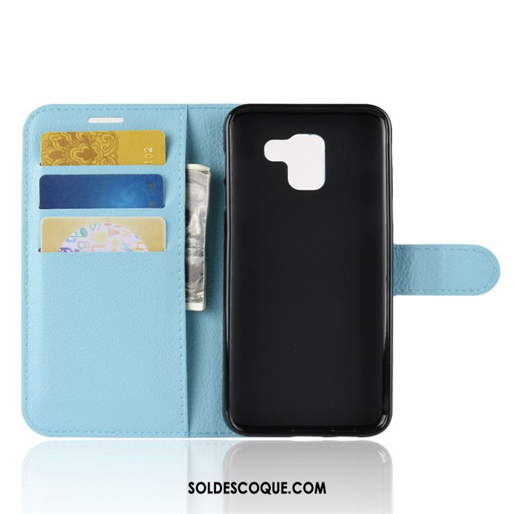 Coque Samsung Galaxy J6 Noir Téléphone Portable Portefeuille Protection Étoile En Ligne
