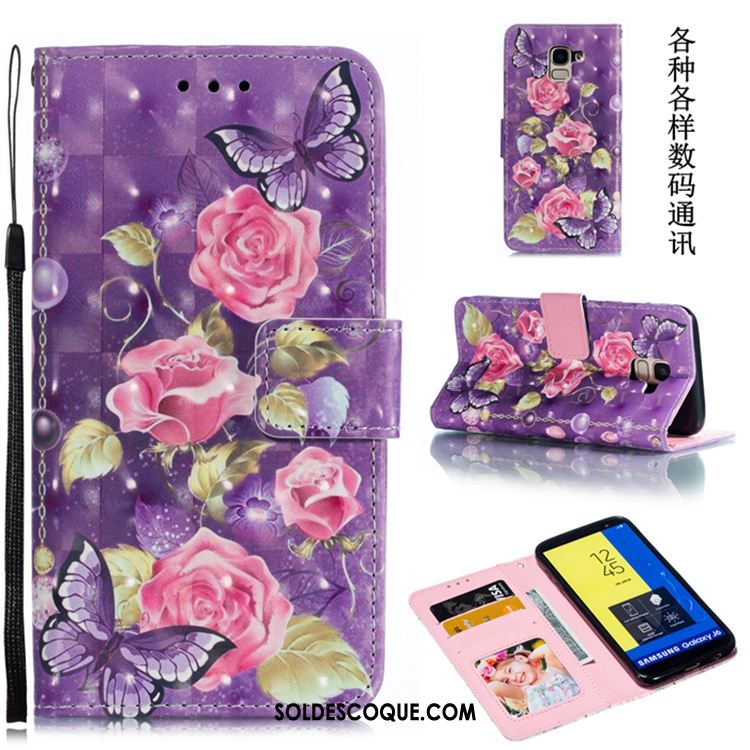 Coque Samsung Galaxy J6 Silicone Téléphone Portable Fluide Doux Étoile Violet En Vente