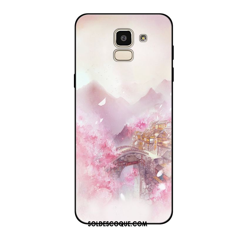 Coque Samsung Galaxy J6 Téléphone Portable Fluide Doux Rose Tout Compris Étui En Ligne