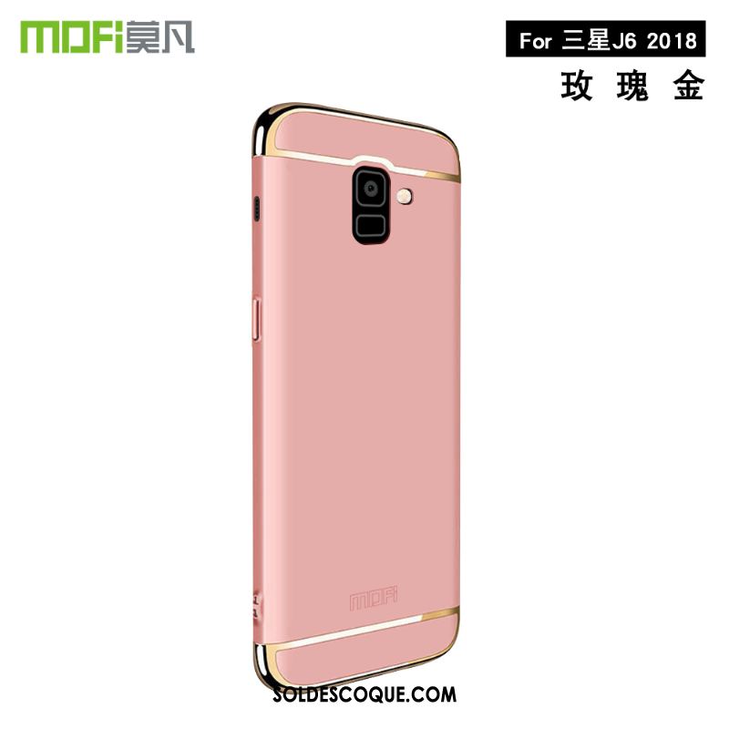 Coque Samsung Galaxy J6 Téléphone Portable Protection Étoile Or Rose Difficile Housse En Ligne