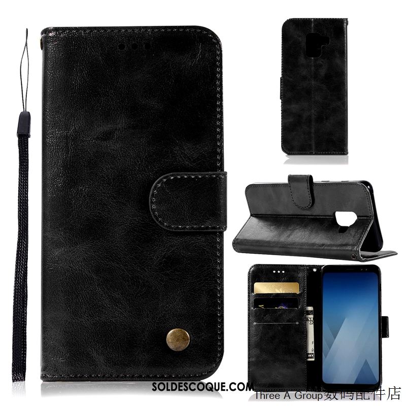 Coque Samsung Galaxy J6 Téléphone Portable Simple Étui Étui En Cuir Protection Pas Cher