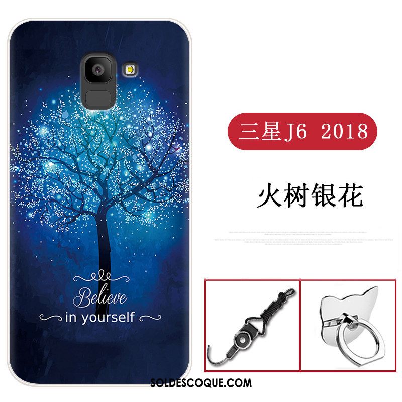 Coque Samsung Galaxy J6 Étoile Tout Compris Bleu Téléphone Portable Incassable En Vente