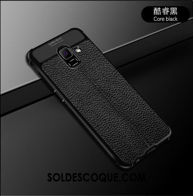 Coque Samsung Galaxy J6 Étui Incassable Noir Ballon Téléphone Portable Housse Soldes